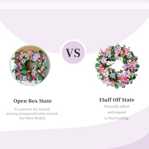 Bibelot 22 Inch Spring Summer Wreath for Front Door