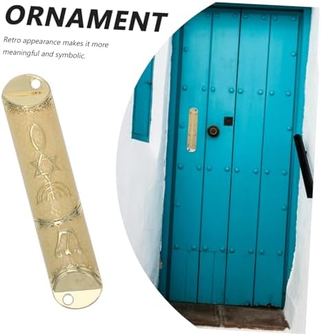 Classic Metal Mezuzah Door Blessing Decor