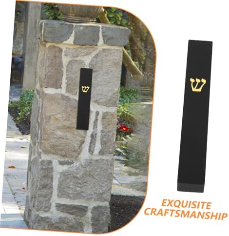 Elegant Black Resin Mezuzah Door Frame Decoration