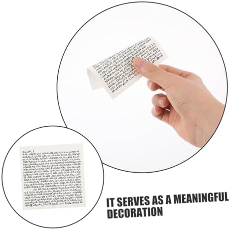 HOODANCOS 100pcs Mezuzah Scroll Wall Decor for Jewish Home