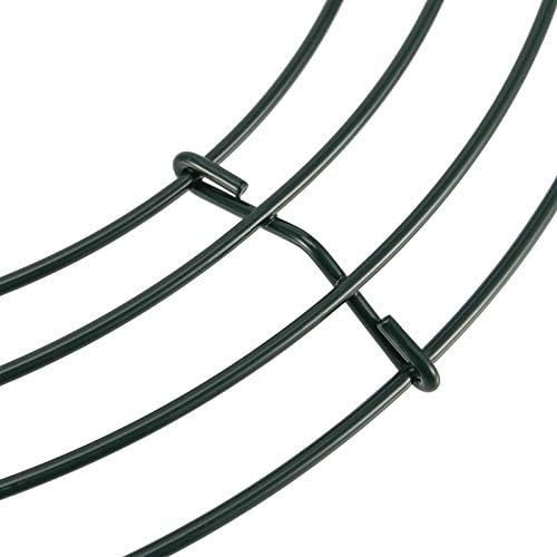 20 Pack 10 Inch Metal Wreath Frame Dark Green