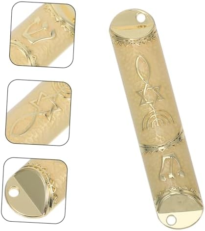 Metal Mezuzah with Scroll for Home Door Decor