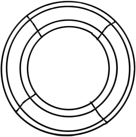 Metal Wire Wreath Frame 8 Inch Black