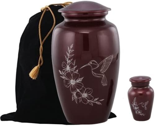 Artistic Hummingbird Cremation Urn - Handcrafted Durable Affordable