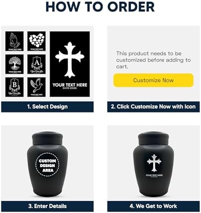 Personalized Gaming Cremation Urn with Name and Funny Design