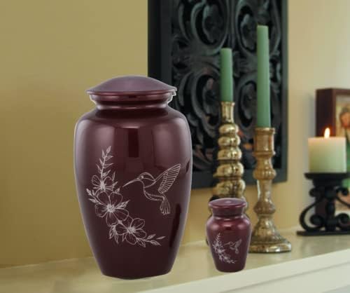 Artistic Hummingbird Cremation Urn - Handcrafted Durable Affordable