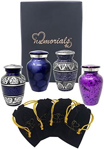 Forever in Our Hearts Classic Keepsake Urns Set of 4