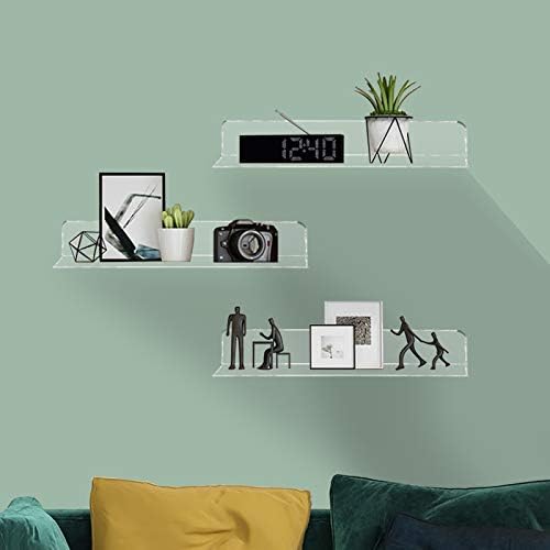 Weiai Clear Acrylic Shelves 12 Inch Set of 2