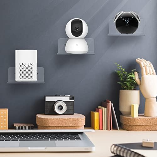 6 Pack Small Acrylic Floating Shelves for Wall Display