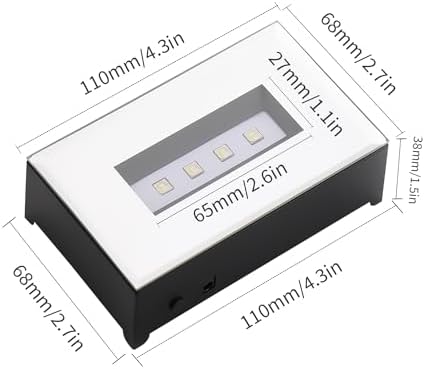 LED Light Base with 9 Models Black KB111