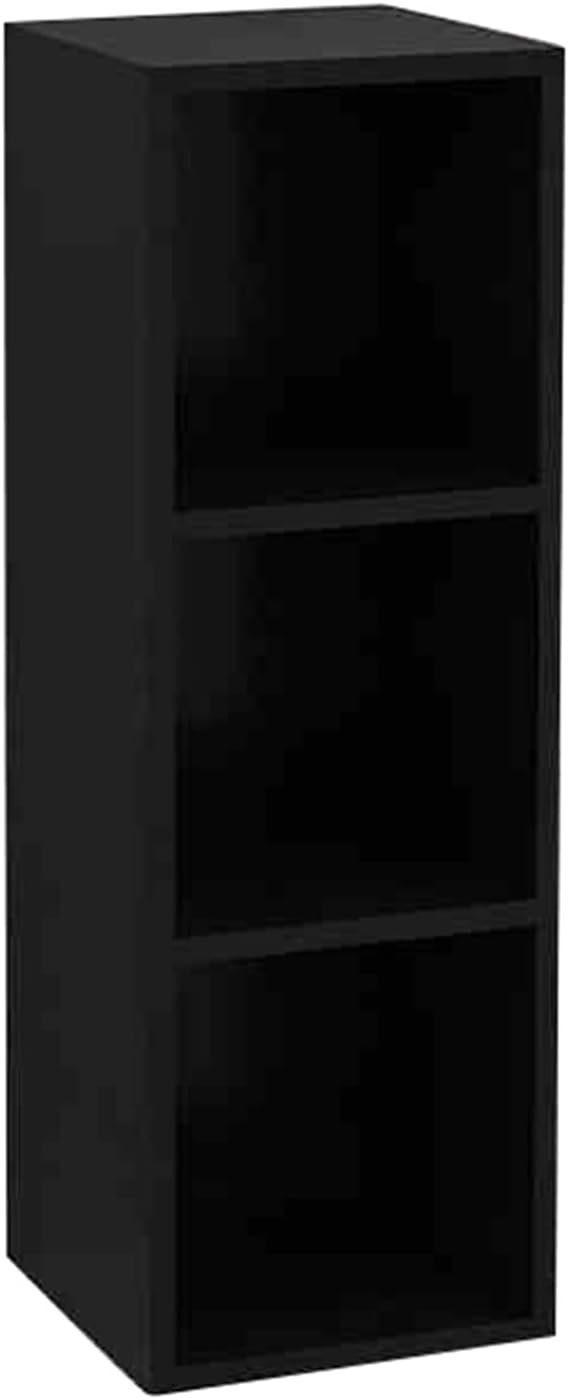 Black Square Wooden Display Pedestal Stand 30x30x90cm