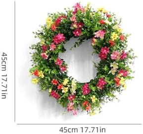 Welcome Wreath Front Door 18x18 Inch Decor Hanger