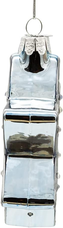 Kurt Adler 4 Inch Noble Gems Glass Star of David Ornament
