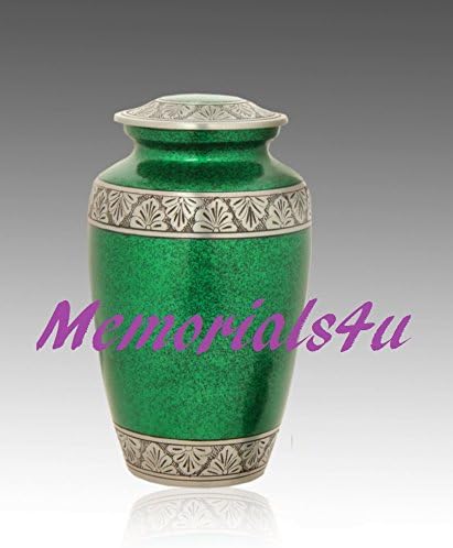 Royal Green Pewter Band Cremation Urn for Ashes
