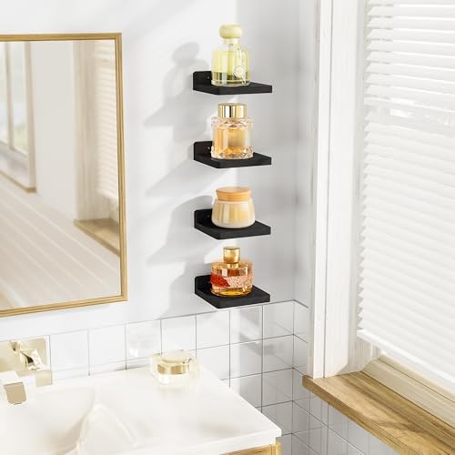 SRIWATANA 5 Inch Floating Shelves Set of 4