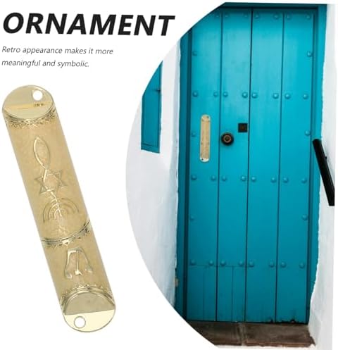 Metal Mezuzah Door Frame Decor Elegant Jewish Home Blessing