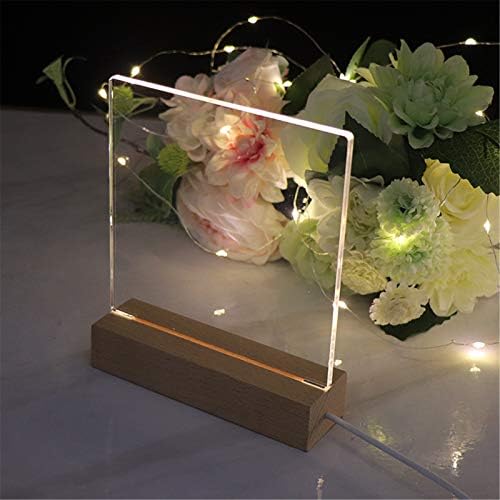 Wooden Lighted Crystal Display Pedestal Stand 2 Pack - Warm Light
