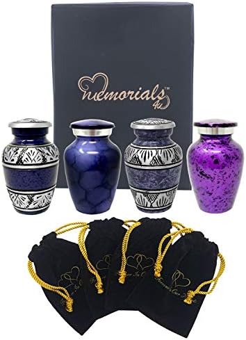 Forever in Our Hearts Classic Keepsake Urns Set of 4