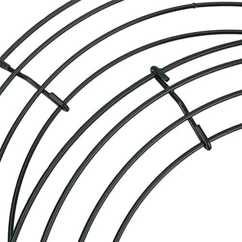 JAPCHET 20 Pack 10 Inch Metal Wreath Frames Dark Green