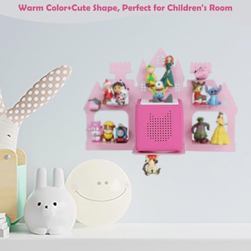 Demao Pink Castle Magnetic Floating Shelf for Toniebox