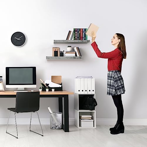 Sorbus Floating Shelves Wall Mounted Gray 2 Pack
