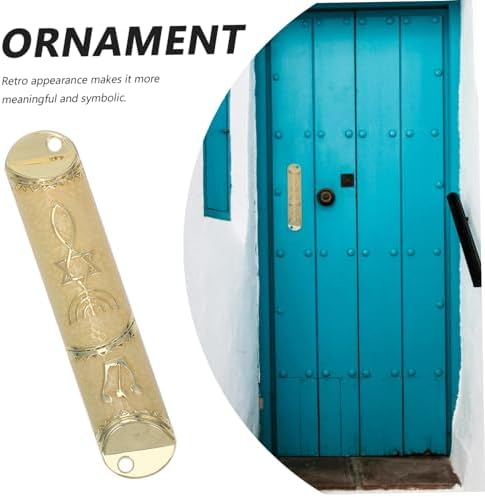 Garneck Metal Mezuzah Scroll for Home Door Decoration