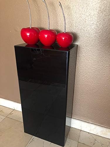 Black 16W x 9D x 32H Art Sculpture Stand Acrylic Pedestal