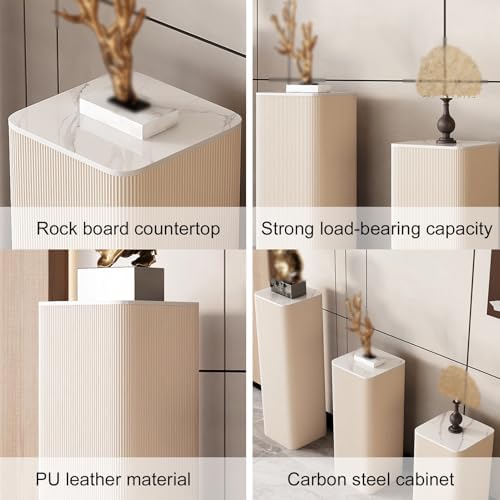Cube Pedestal Display Stand Black 30x30x100cm