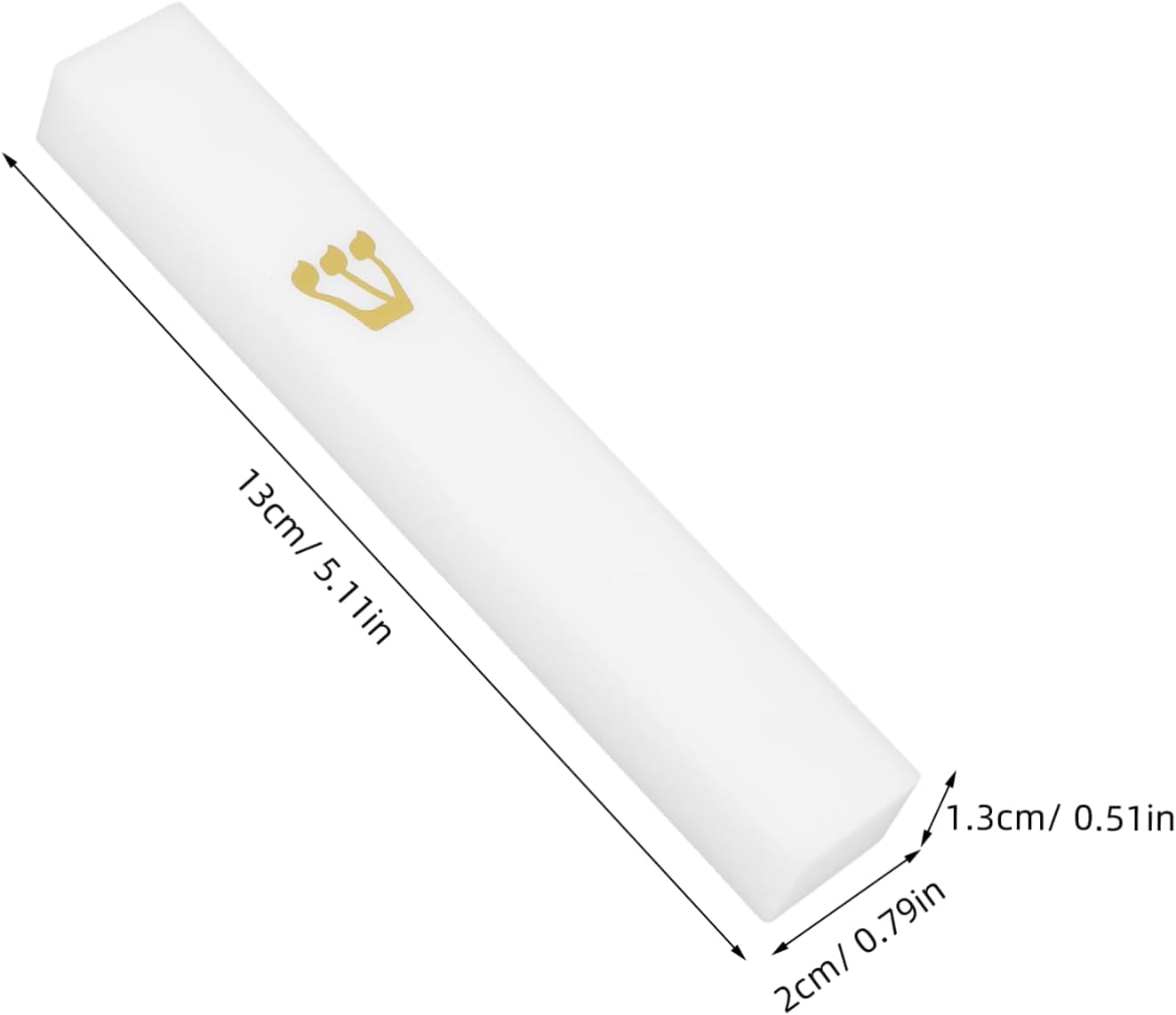 Cabilock White Decorative Resin Doorpost Craft Metal Mezuzah
