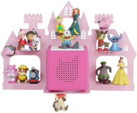 Demao Pink Castle Magnetic Floating Shelf for Toniebox