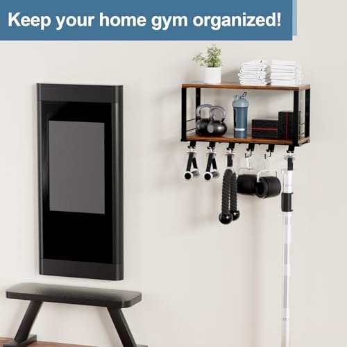 TJ MOREE 2 Tier Floating Shelf for Home Gym Storage