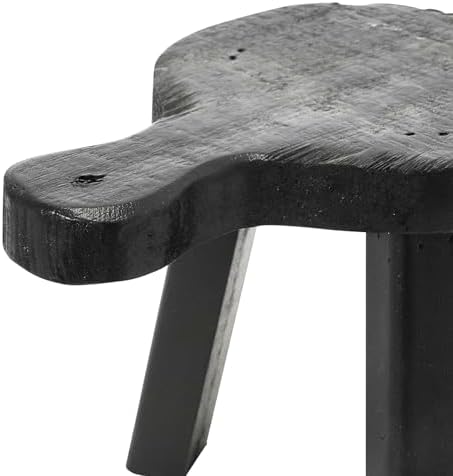 Creative Co-Op Decorative Smooth Wood Pedestal Black