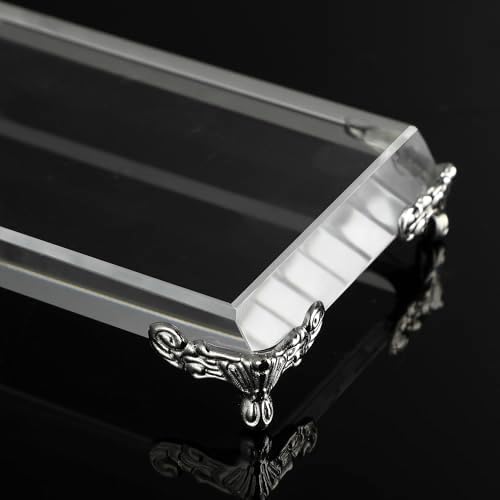 ZEERSHEE 4 Pack Crystal Display Bases for Jewelry and Collectibles