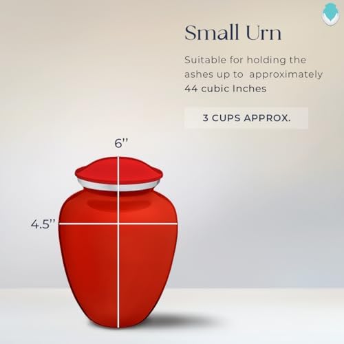 GetUrns Bright Red Personalized Dove Cremation Urn 44 lbs