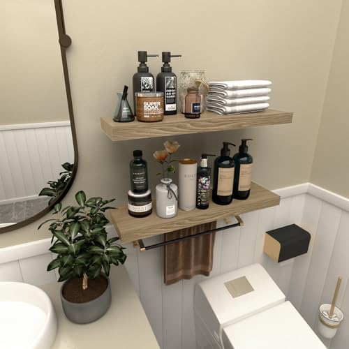 PopiShelves Floating Wall Shelves Set of 2