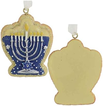 Kurt S Adler Hanukkah Ornament Set Blue White