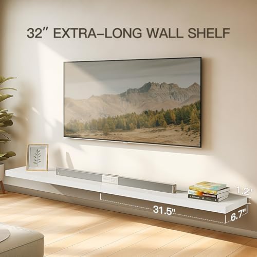 Amada Floating Shelves 32 Inch Set of 2 for Wall Storage