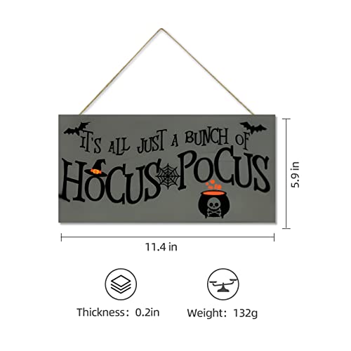 Halloween Wood Door Hanging Sign 114x59 Inch Decor