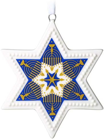 Hanukkah Blessings Star of David Ornament Multicolor