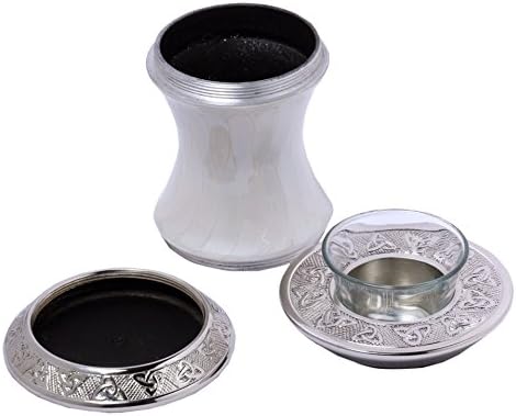 Baroque Pearl Tealight Urn with Trinity Band
