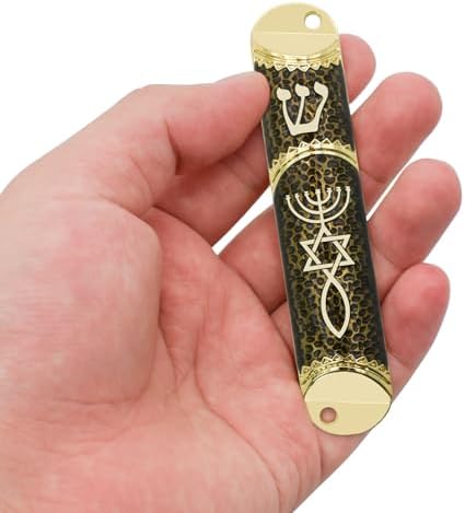 MrMrKura Mezuzah Scroll Door Ornament Black