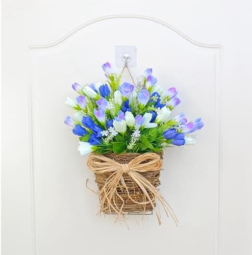 Pink Berry Wildflower Door Wreath Decor