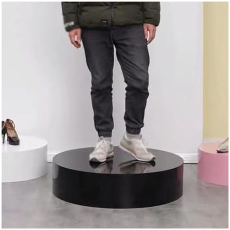 Round Display Pedestal Stand for Events Black Plinth Base 158x118in