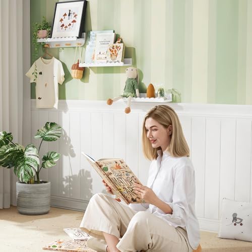 SANOA CO 3-Piece Floating Bookshelf for Kids Room