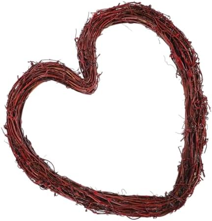 Bohemian Style Heart Shaped Rattan Wreath Frame