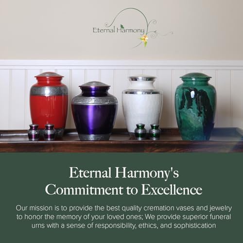 Eternal Harmony Large Silver Urn for Ashes