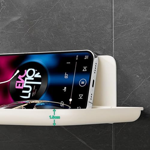 2-Pack Foldable Floating Shelves for Wall No Drill