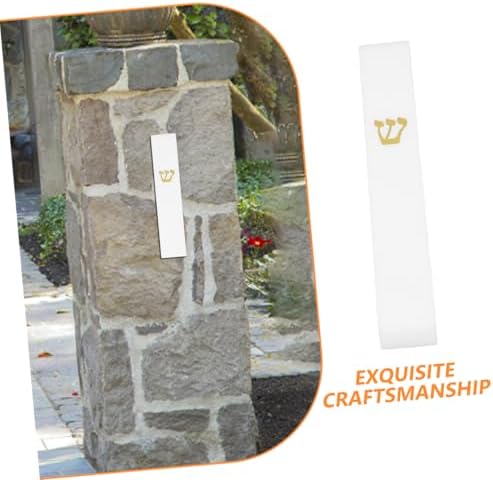 ABOOFAN Holy Mezuzah Case Jewish Door Decoration White Frame