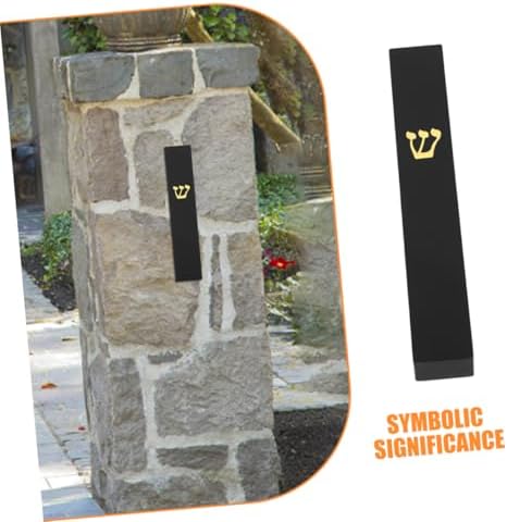 2Pcs Resin Mezuzah Decor with Scroll for Home Blessing