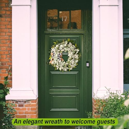 Lambs Ear Eucalyptus Front Door Wreath 20 Inch